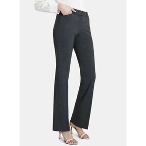 Theory Max C3 Straight Mid-Rise Sevona Stretch Wool Charcoal Flare Pants 6x30